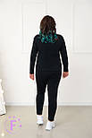 Демісезонний прогулянковий костюм із трикотажу "Wonderlend" Батал, фото 8