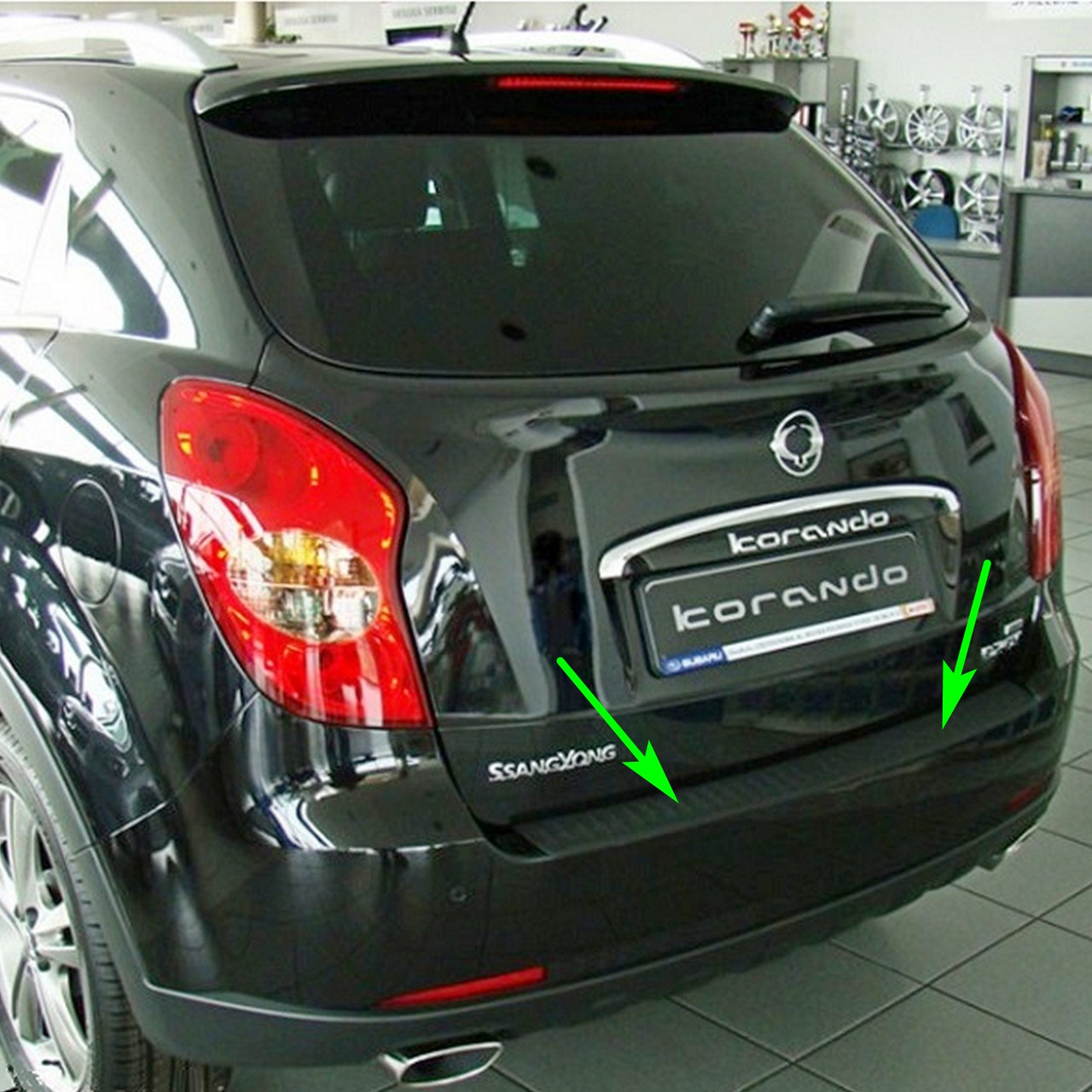 Захисна накладка заднього бампера для Ssangyong Korando 2010-2016