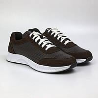 Кроссовки мужские коричневые летняя кожаные обувь больших размеров Rosso Avangard Ada Perf Leath Brown BS