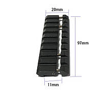 Адаптер-перехідник з ластівчин хвіст на планку Вівера з 11 на 20 мм Balight №1516