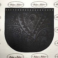 Клапан для сумки "Візерунок". Коричневий