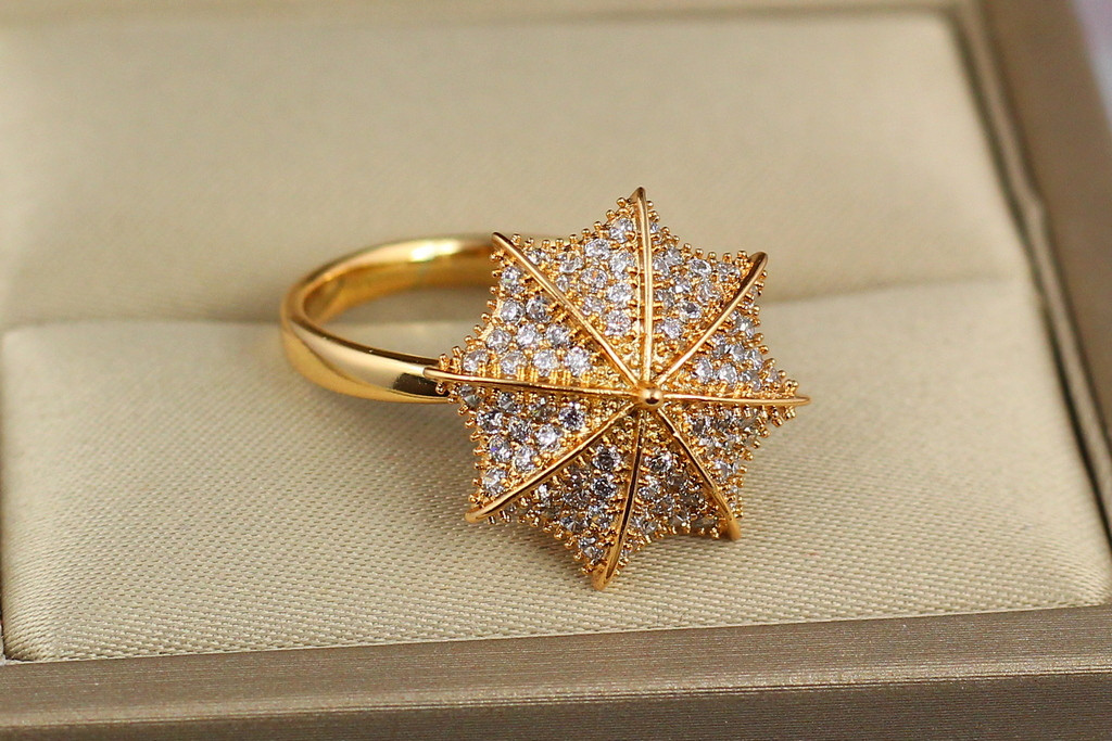 Кільце Xuping Jewelry парасолька обертається 2 см р 16 золотисте