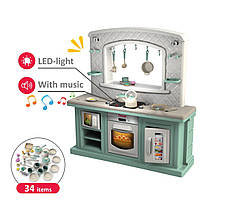 Дитяча велика Кухня 110*38*115см, 34 предмети, муз., свіло, в кор. 110*50*70см, ТМ Долоні, Україна
