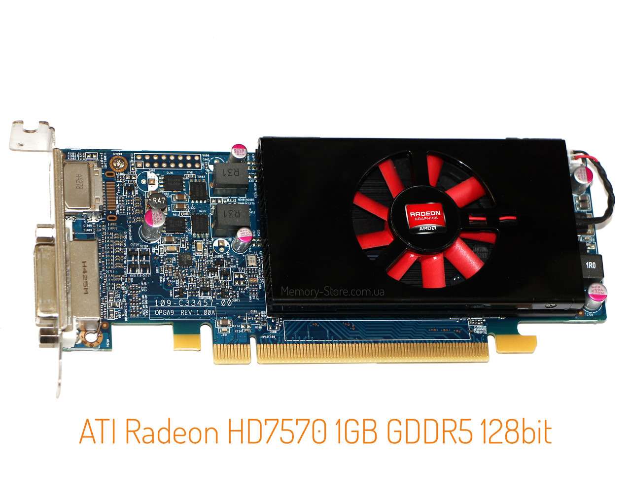 Видеокарта ATI Radeon HD7570 1GB GDDR5 128bit (DVI / DP) низкопрофильная