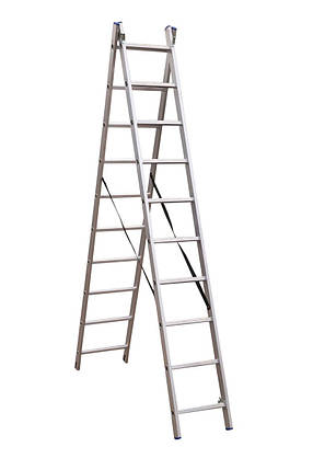Драбина універсальна Вектор-В алюмінієва до 150 кг 2 х 9 (А0046697), фото 1