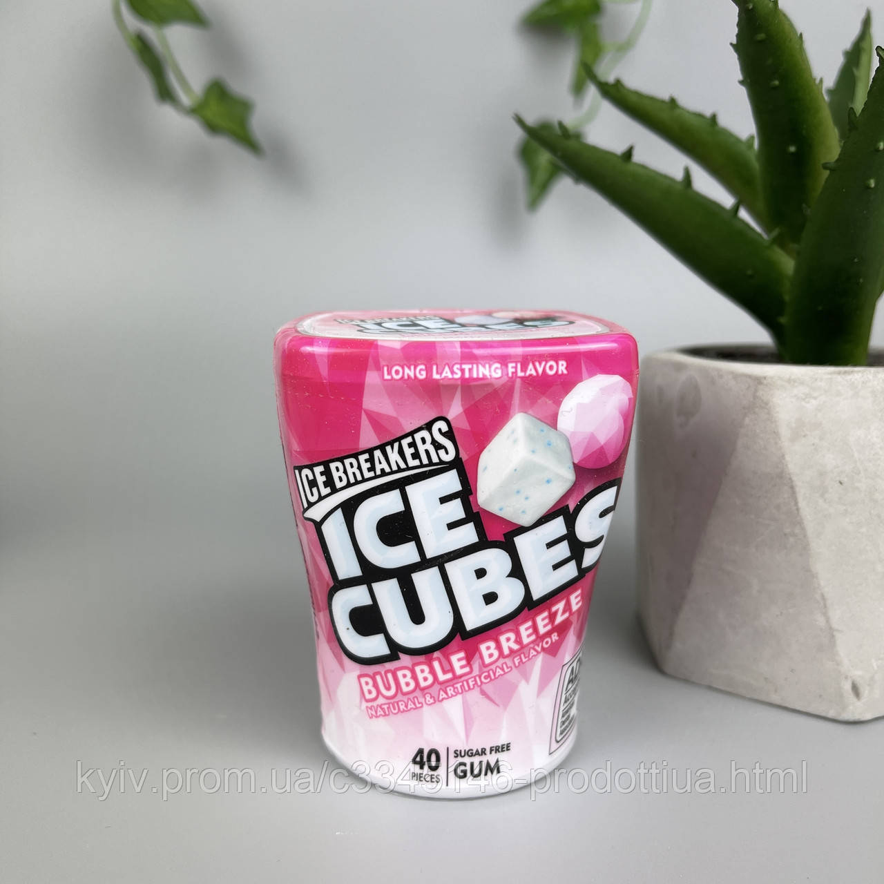 Купить Жвачка Ice Breakers Ice Cubes Bubble Breeze 40 шт, цена 319 ₴ — Prom.ua (ID1572133558)