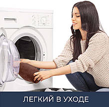 Набор ковриков для ванной с эффектом памяти 3 шт (50 х 80 см, 40 х 60 см и U-образный 50 х 50 см) Коричневый, фото 3