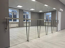 Пристенные поручни из нержавеющей стали на стойках . г. Харьков, Школа-интернат №12 ул. Борьбы 1 4