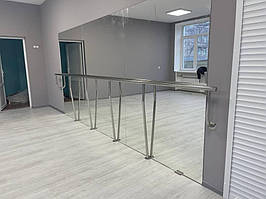 Пристенные поручни из нержавеющей стали на стойках . г. Харьков, Школа-интернат №12 ул. Борьбы 1 6