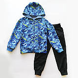 Костюм спортивний для хлопчика, кофта на молнии и штаны, синий, Football, SmileTime, фото 4