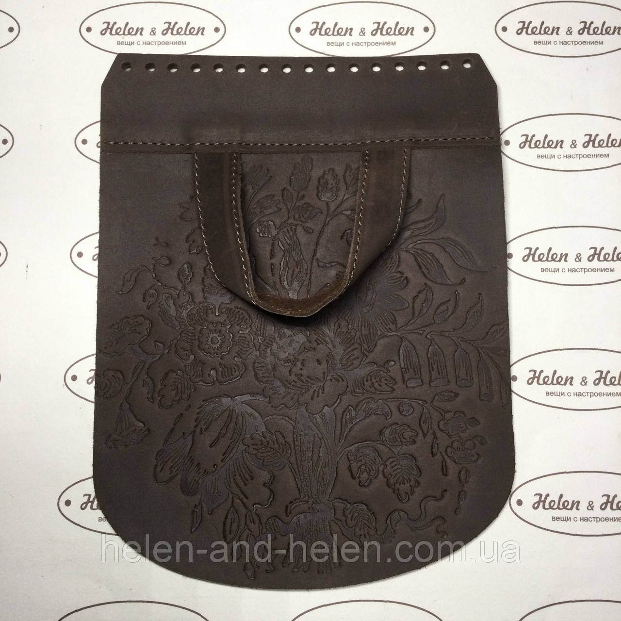 Клапан для рюкзака "Пташки". Коричневий, фото 1