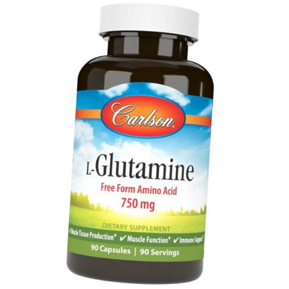 Л-глютамін Carlson Labs L-Glutamine 750 mg 90 caps