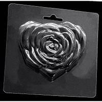 Форма пластикова Серце з трояндою