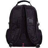 Рюкзак SWR 557016B 30л 48x33x17 Чорний, фото 4