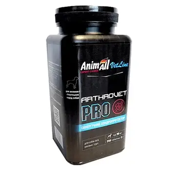 Хондропротектор AnimAll VetLine Arthrovet PRO для великих порід собак 2 м × 250 табл