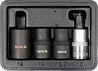 Набор пятигранных головок для тормозных суппортов YATO 4шт.