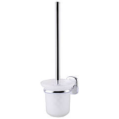 Йоржик для унітазу настінний GLOBUS LUX RM1901 прямокутний скляний хром 000001142