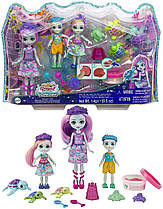 Ігровий набір Енчантималс Сім'я Тінслі Черепаші Royal Enchantimals Ocean Kingdomamaily Toy Set Tinsley Turtle