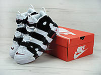 Мужские, женские кроссовки Nike Air More Uptempo White Black