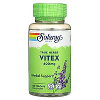 Вітекс, Vitex, Solaray, 400 мг, 100 капсул у рослинній оболонці