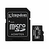 Kingston microSDXC 16GB Canvas Select Plus Class 10 UHS-I U1 V10 A1 + SD адаптер, фото 2