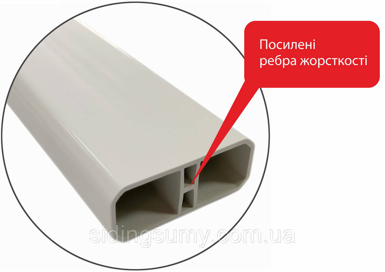 Профіль пластиковий білий, фото 1