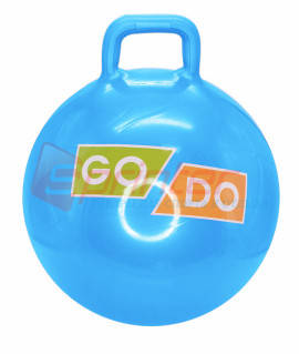 М'яч — стрибун дитячий із ручкою GO DO 55 см. Блакитний
