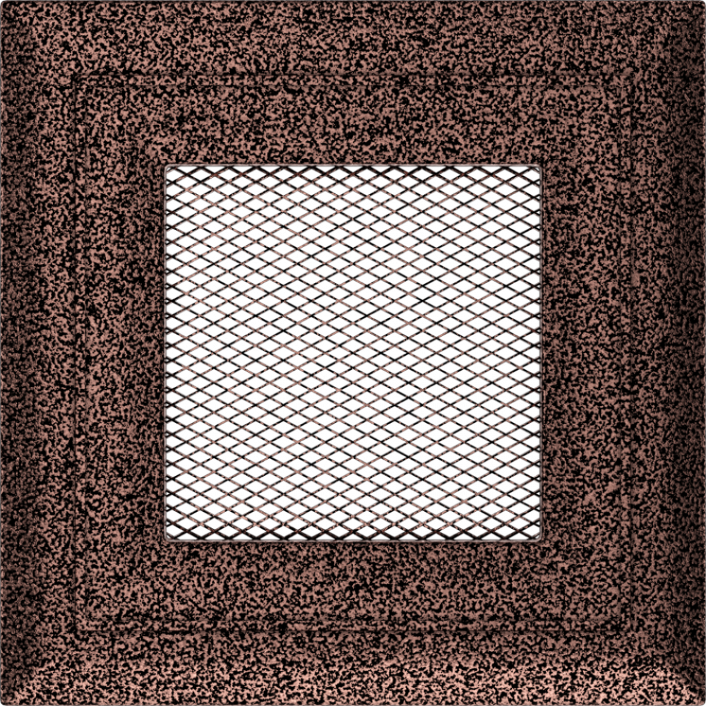 Вентиляційна решітка для каміна Oskar медная 11х11, фото 1