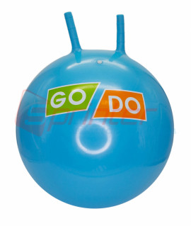 Мяч - прыгун детский с ушками GO DO 55 см. Голубой - фото 1 - id-p40072165