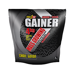 Гейнер Gainer Amino + BCAA Power Pro 4 кг Банан