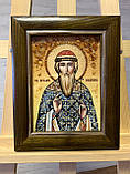 Іменна ікона " Св. мученик Вадим " з бурштину  ,іменна Ікона з бурштину "Св. мученик Вадим", фото 3