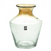 Декоративная Стеклянная ваза "Лоран", прозрачная, 24 см