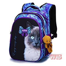 Рюкзак дитячий для дівчинки шкільний ортопедичний SkyName Кошеня R1-023, фото 2