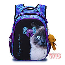 Рюкзак дитячий для дівчинки шкільний ортопедичний SkyName Кошеня R1-023, фото 2