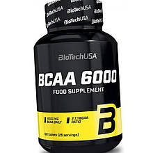 Амінокислоти BCAA Бсаа BioTech BCAA 6000 100 таблеток