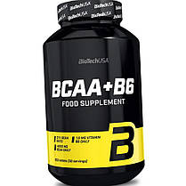 BCAA амінокислоти BioTech BCAA B6 100 таб, фото 5