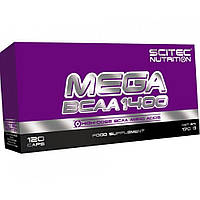 Амінокислоти BCAA Бсаа Scitec Mega BCAA 1400 120 капс