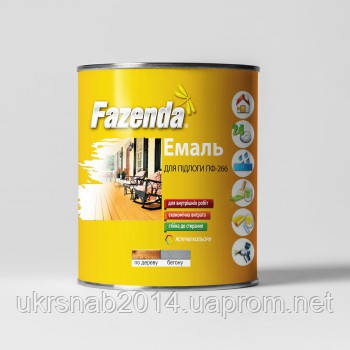 Емаль ПФ-266 для підлоги, червоно-коричнева, 2,8 кг, Fazenda (шт)