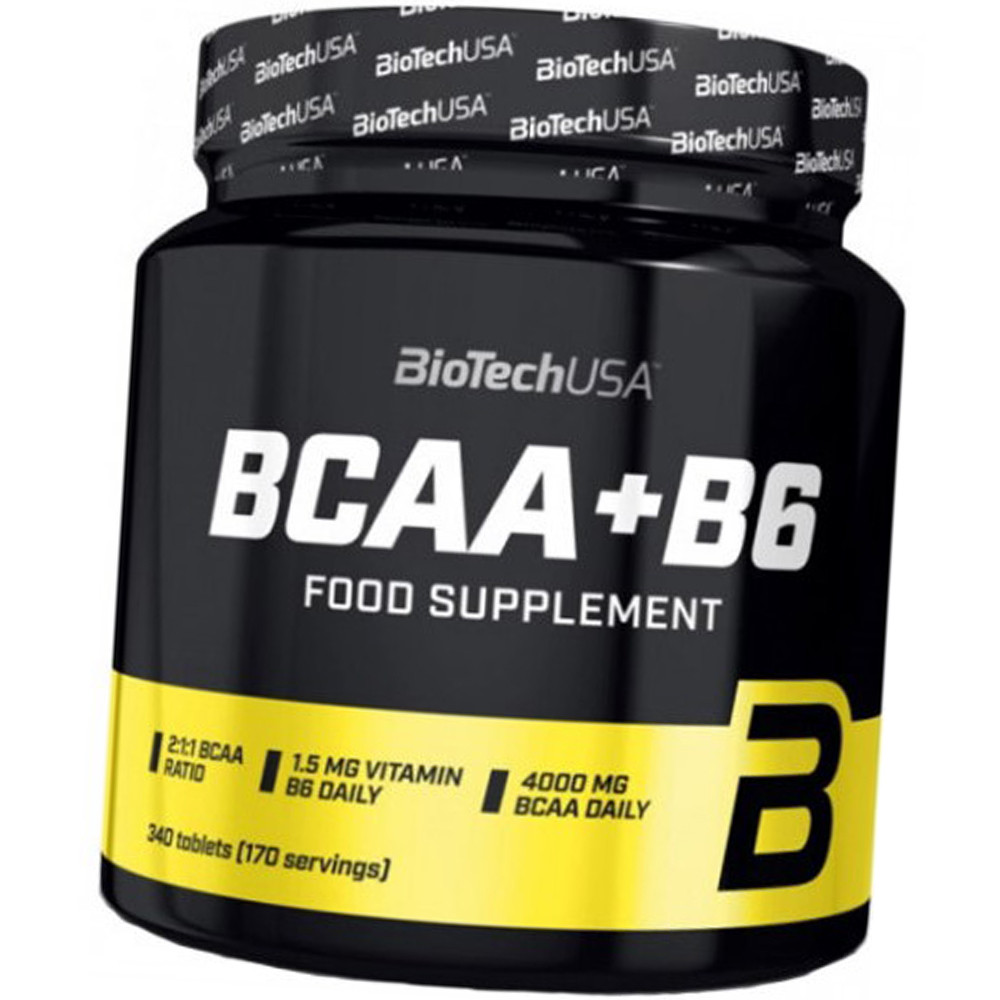 BCAA амінокислоти Бсаа BioTech BCAA B6 340 таб