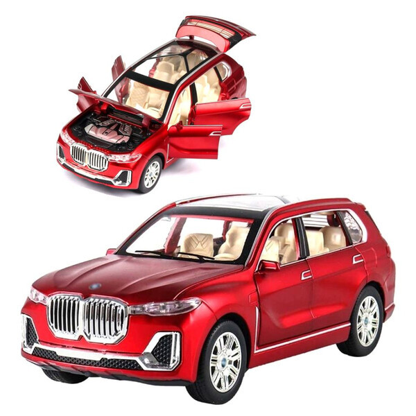 Машинка BMW X7 іграшка моделька металева колекційна 19 см Червоний (59406)