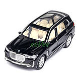 Машинка BMW X7 іграшка моделька металева колекційна 19 см Чорний (59407), фото 3
