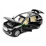 Машинка BMW X7 іграшка моделька металева колекційна 19 см Чорний (59407), фото 4