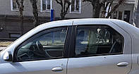 Дефлекторы окон (вставные!) ветровики Renault Logan 1 2004-2012 sedan 4D 4шт., HEKO, 13103