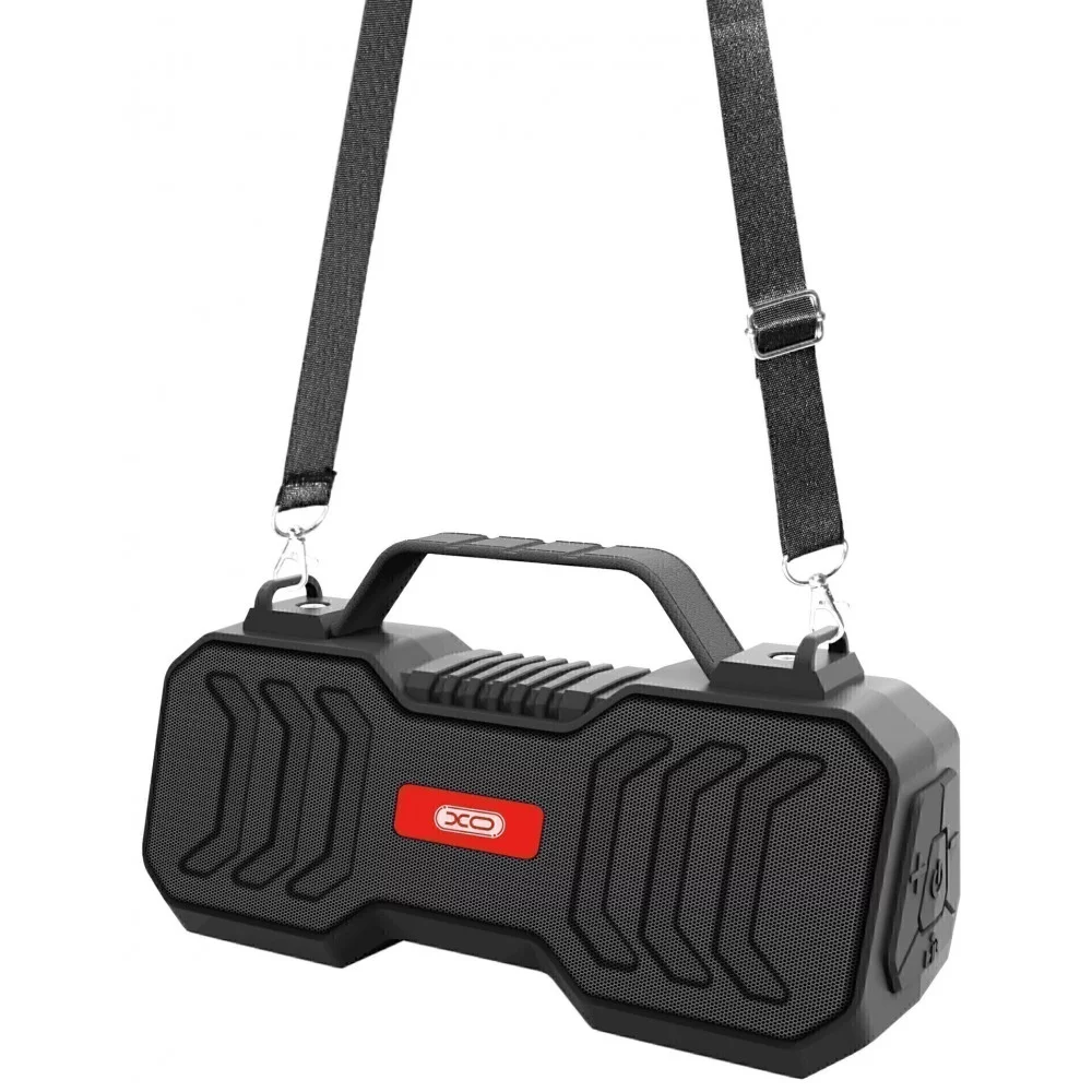 Портативна бездротова Bluetooth колонка з мікрофоном XO-F26 |AUX, SD-card, Bluetooth, USB, FM| Чорний