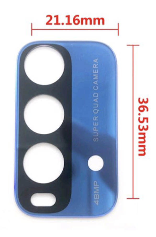 Скло камери для Xiaomi Redmi 9T, колір синій