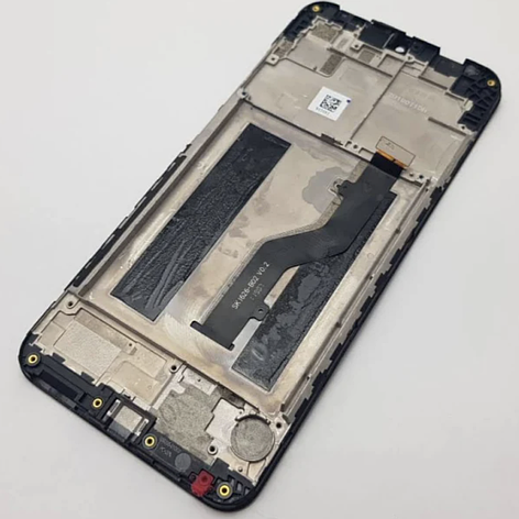 Дисплей (екран) для ZTE V10 Blade + тачскрин, чорний, оригінал (54) з передньою панеллю, фото 1