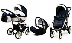 Дитячий візочок 3в1 Raf-Pol BabyLux White Lux