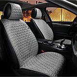 Накидки на сидіння алькантара Сірі Повний Комплект Elegant 700 303, фото 2