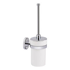 Йоржик для унітазу настінний LIDZ 114 округлий кераміка хром LDORE0502WHI32442