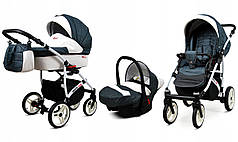 Дитячий візочок 3в1 Raf-Pol BabyLux White Lux